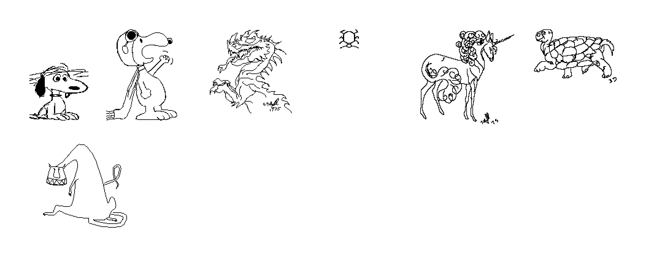 The seven characters of CRTURZ